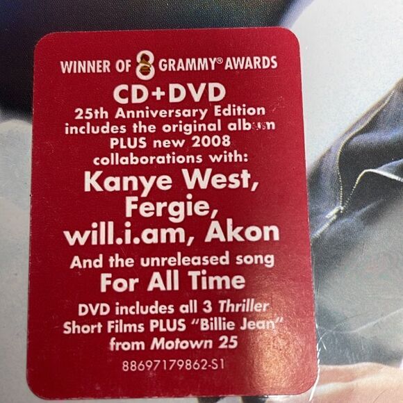 MICHAEL JACKSON // Thriller (25th Anniversary) [CD + DVD, NEW] SEALED!!! - Picture 2 of 6